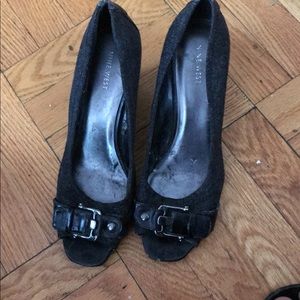 Nine West Designer Women’s Black Wedges